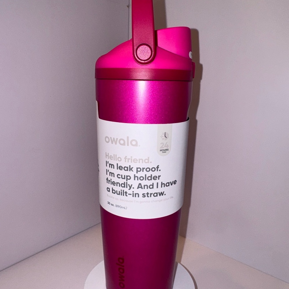 READ MY LIPS 30 oz Owala FreeSip Sway Bottle Hot Pink Target Valentine’s Day